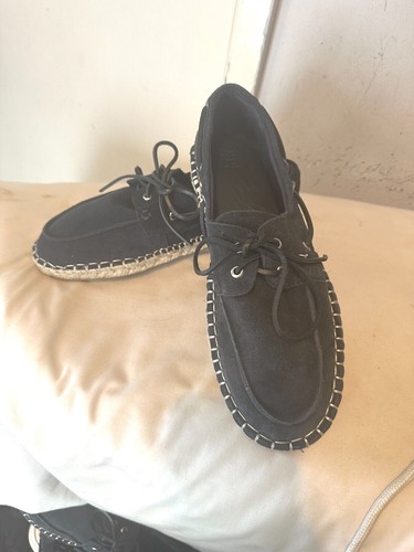 Zara men navy suede - men's,