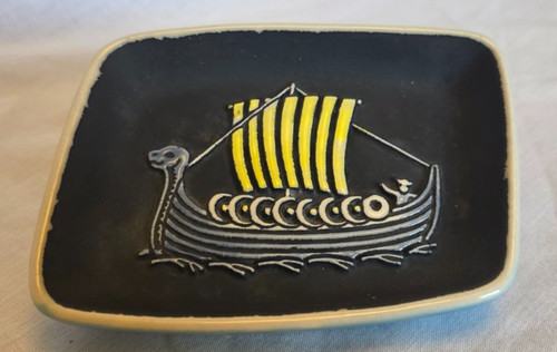 Vintage wade viking longship - &,