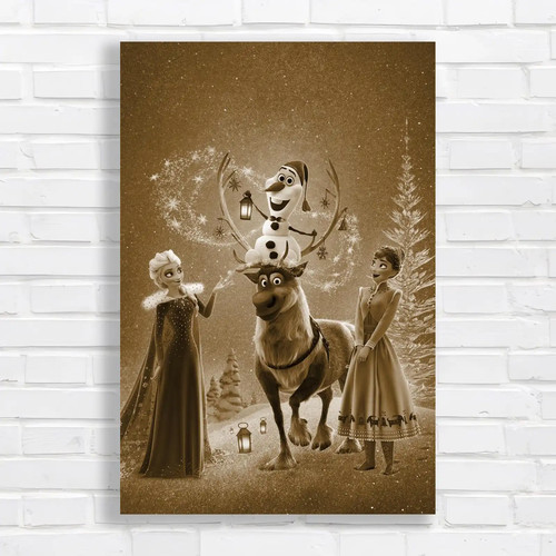 Frozen winter wonderland - frozen, sepia