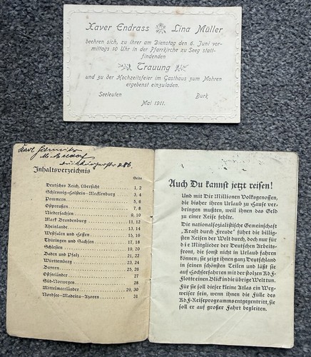 Old german map - old,