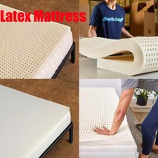 100% Memory Latex Mattress Topper Available ALL Sizes & Depths Orthopaedic Xmas