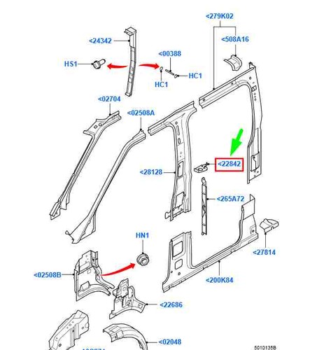 Ford transit mk3 - left, inner
