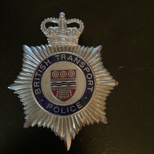 Obsolete Vintage British Transport Police Hat - Helmet Badge