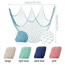 Fishing Net Decor Wall Hanging Fishnet Sea Themed Fishnet For Home Photo Display