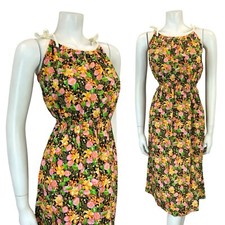 VTG 60S 70S BLACK ORANGE PINK