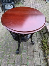 Vintage Commemorative Cast Iron Britannia Pub Table ,limited Issue No 204
