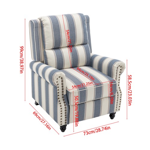 Recliner armchair wingback - recliner,