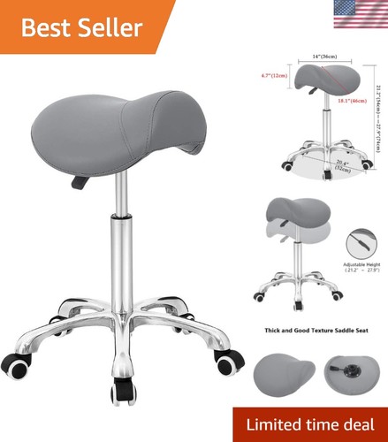 Saddle stool rolling chair - saddle,