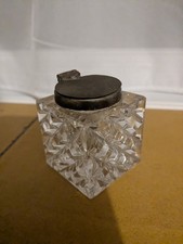 Victorian Cut Glass Inkwell