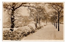 Staffordshire. Buxton Road, Leek. Snow. R/P. Posted at Leek in 1909.