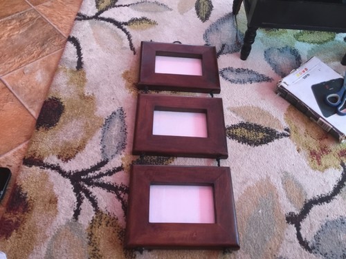 Vintage wooden triple - vintage,