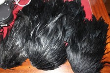 Fly Tying Dyed Black Cockerel