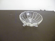 Vintage Footed Glass Sugar Bowl Jam Dish