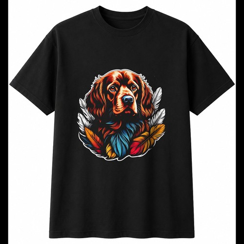 Sussex spaniel with feathers - with,