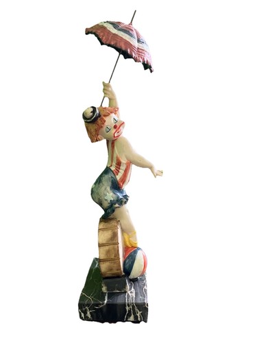 Girl clown with - clown,