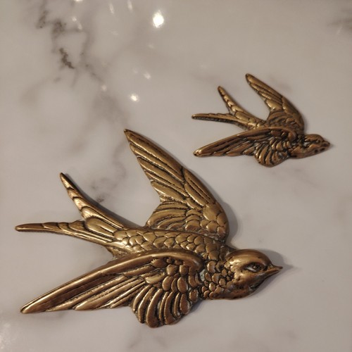 Pair vintage brass flying - vintage,