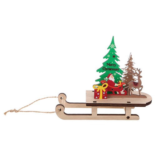 Christmas wooden sleigh - ,