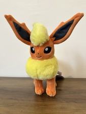 Flareon Pokemon Center official  Soft Toy Plush Character 11" new with tags