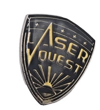 Laser Quest Pin Badge  Pre-owned 
