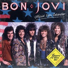 2026 Calendar Bon Jovi Month to View Square Calendar Official Product