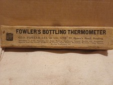 Vintage Original Boxed Dairy Floating Thermometer Geo Fowler, Lee & Co Ltd