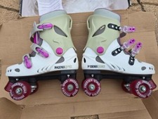 Phoenix Girls Women quads skates - Pink - UK5 with protection pads