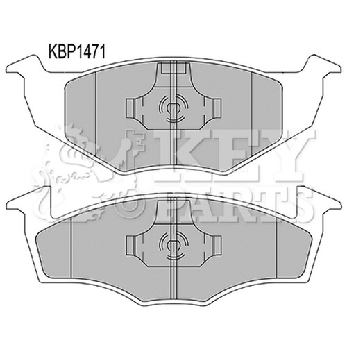 Brake pads set for polo - for,