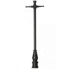 Cast Iron Black 2m Victorian Garden Lamp Post Column - Ex-Display Post