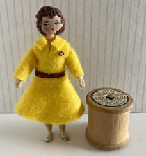 Vintage Collectable Miniature Grecon Dolls House Doll - 1950's Lady Figure
