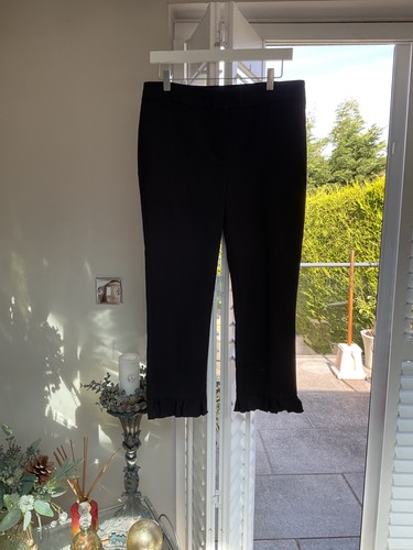 Ladies black frill cropped - ladies,