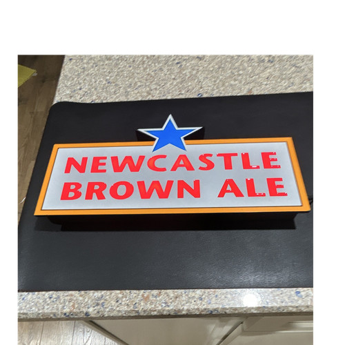 Newcastle brown ale lighted - newcastle,