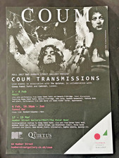 COUM Transmissions Rare & Original A3 Size Poster Hull 2017 * Throbbing Gristle