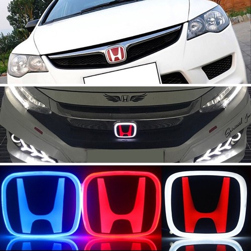 Car led front emblem sticker - car,