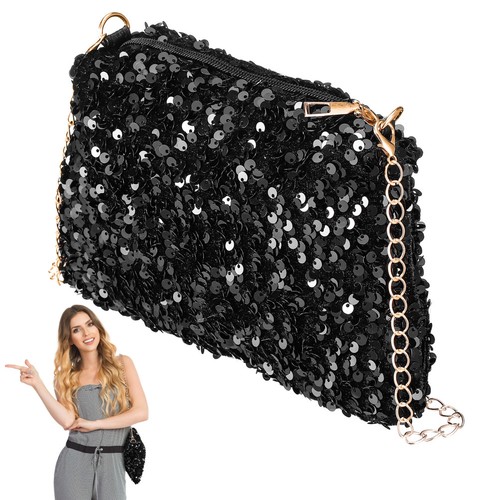 Small sequin crossbody bag - small,