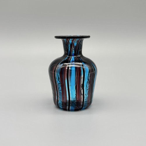 Venini murano glass canne blue - glass,