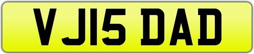 Initials dad number plate - initials,