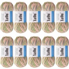 10 x 100g ACRYLIC / COTTON MIX