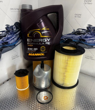 FOR FORD FOCUS 1.6 TDCI MK3 SERVICE KIT FUEL OIL AIR AND 5L 5W30 ENGINE OIL*