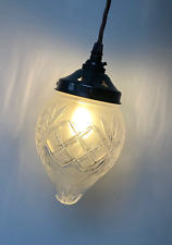 Vintage Frosted Victorian Style Glass Lampshade Ceiling Light Pendant