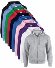Gildan Zip Up Zipper Hoodie Hoody Hooded Sweatshirt Sweat Jumper Jacket S-5XL