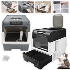 Large Cat Litter Box Self