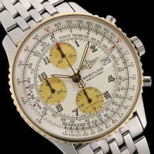 Breitling Old Navitimer Chronograph D13022 YG/SS #SU203
