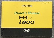 HYUNDAI H-1 i800 Owner's Manual 2008 #A4HO-UK85A