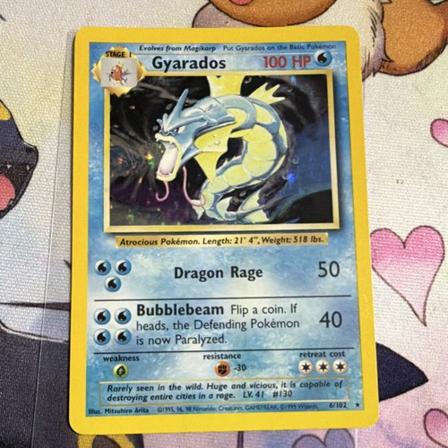 Pokémon gyarados base set - pokémon,