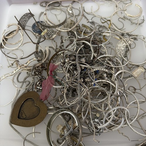 Silver tone scrap - silver,