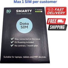 1 x Smarty sim card UNLIMITED