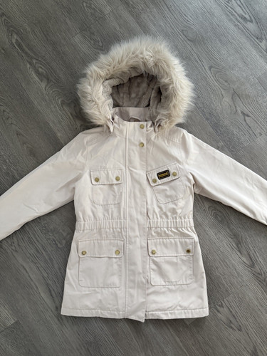 Girls beige barbour - girls,