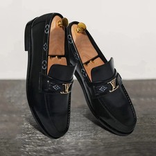 Handmade Mens black leather