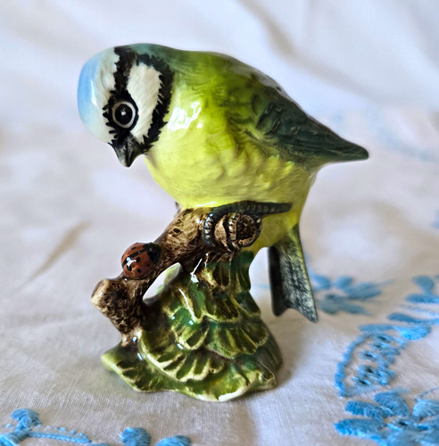 Vintage beswick blue tit - blue,