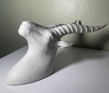Modern White Ram Head Wall